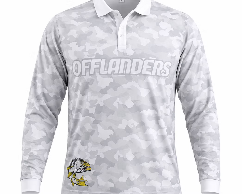 Grey Camo Fishing Shirt
