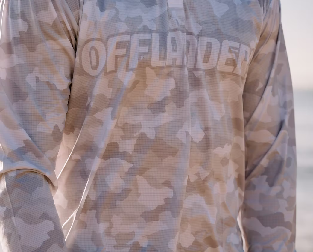 Grey Camo Fishing Shirt